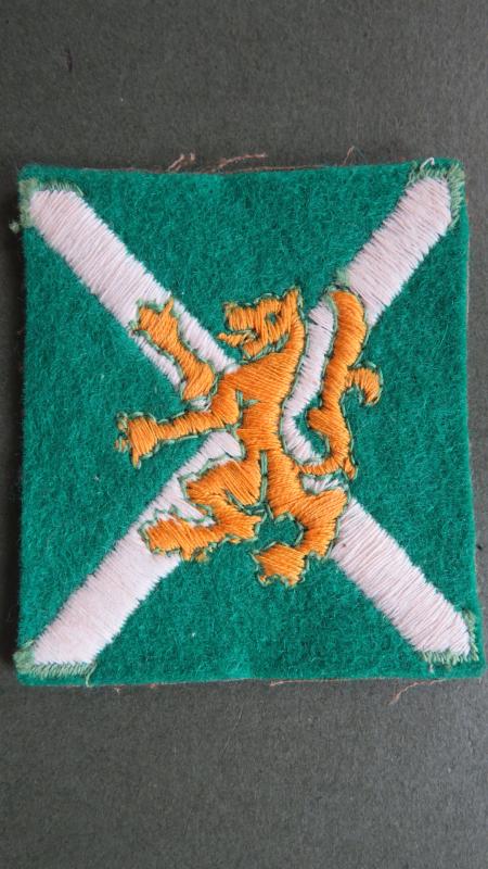 British Army WW2 East Scotland District Formation Sign