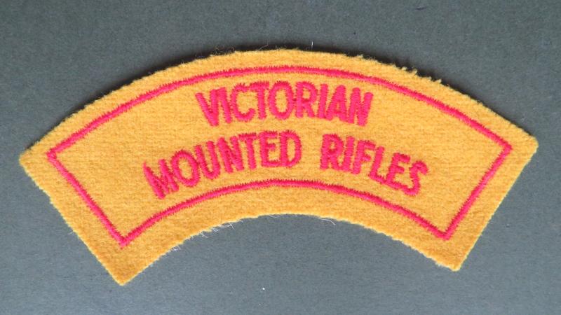 Australia Army Pre 1962 Victorian Mounted Rifles Shoulder Title