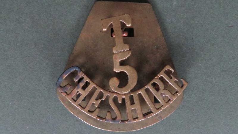 British Army 5th Territorial Battalion, The Cheshire Regiment Shoulder Title