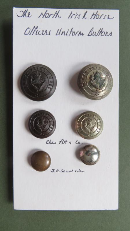 British Army 6 Post 1953 North Irish Horse Uniform Buttons