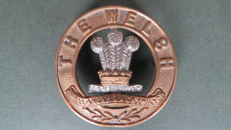 British Army The Welsh Regiment Pre 1901 Helmet Plate Centre
