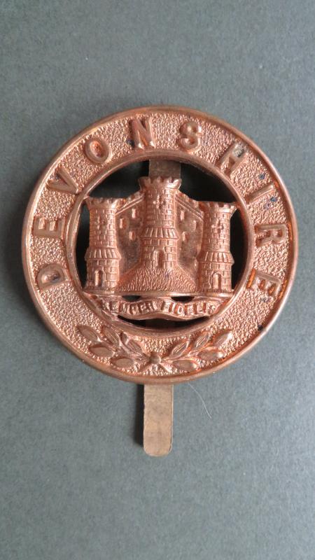 British Army The Devonshire Regiment Puggaree Badge