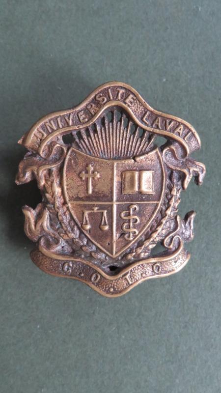 Canada Army Laval University Canadian Officers Training Corps Cap Badge