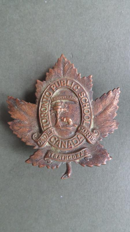 Canada Army Toronto Public School Cadet Corps Cap Badge