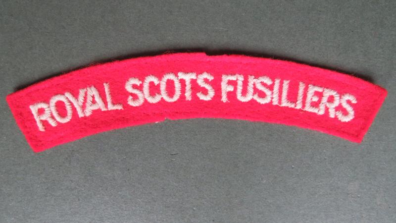 British Army WW2 Royal Scots Fusiliers Shoulder Title