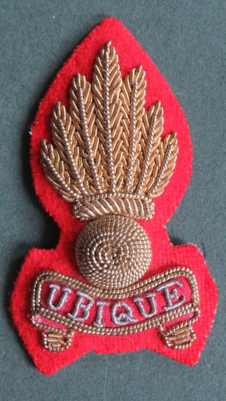 British Army Royal Artillery 7 Flame Officers Side Cap Badge