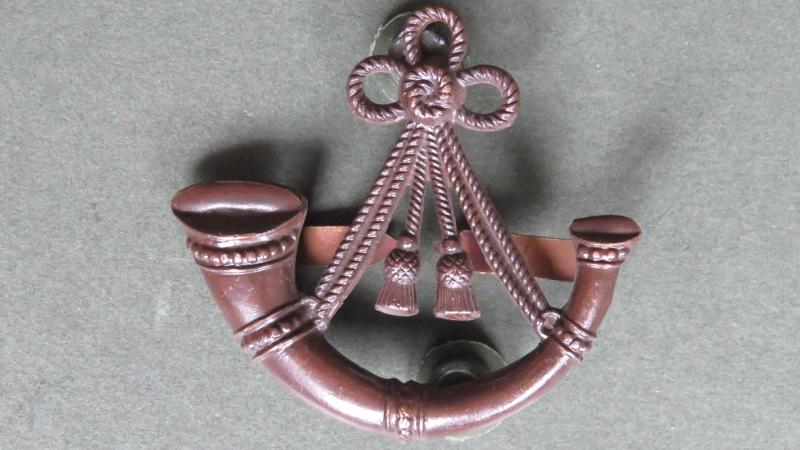 British Army WW1 Period Oxfordshire and Buckinghamshire Light Infantry Officers Cap Badge