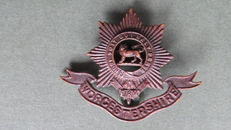 British Army The Worcestershire Regiment Officers Service Dress Cap Badge