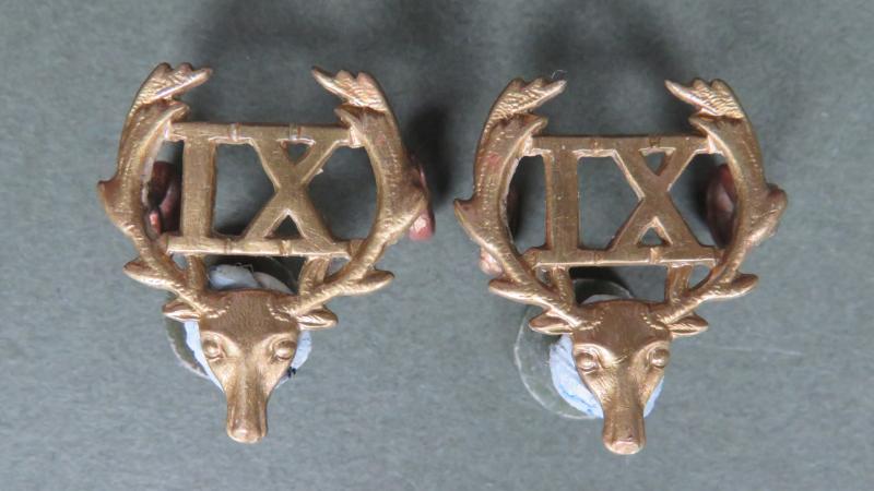 New Zealand Pre 1953 9th (Wellington East Coast Rifles) Regiment Collar Badges