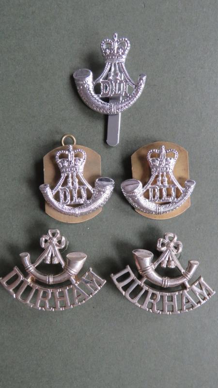 British Army Post 1953 Durham Light Infantry Cap & Collar Badges and Shoulder Titles
