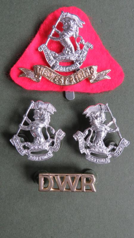 British Army The Duke of Wellington's Regiment Cap & Collar Badges & Shoulder Title
