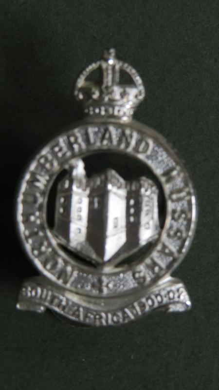 British Army Pre 1953 Northumberland Hussars Officers Service Dress Collar Badge