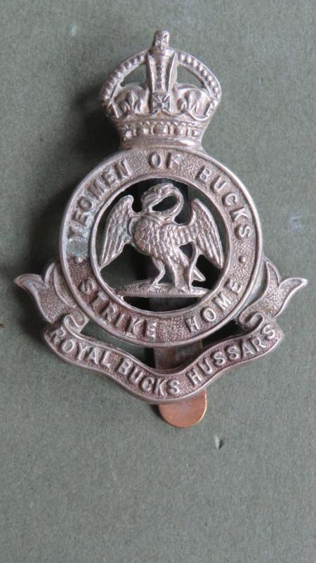 British Army Pre 1953 The Royal Buckinghamshire Hussars Cap Badge