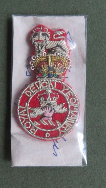 British Army The Royal Devon Yeomanry Officers Beret Badge