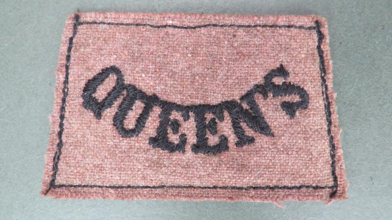 British Army WW2 The Queen's (West Surrey) Regiment 