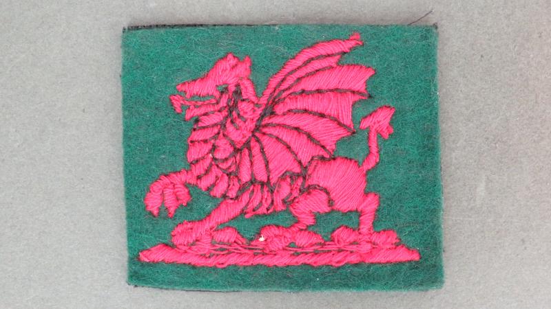 British Army WW2 South Wales District Formation Sign