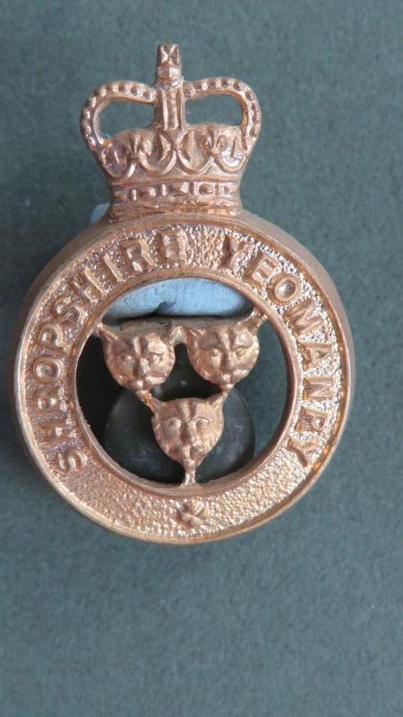 British Army Post 1953 Shropshire Yeomanry Collar Badge