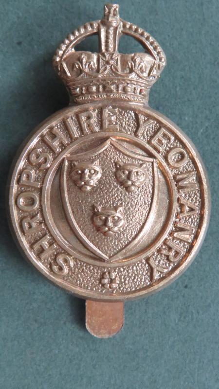 British Army Pre 1953 Shropshire Yeomanry Cap Badge