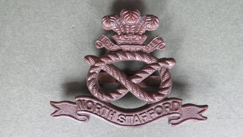 British Army North Staffordshire Regiment (The Prince of Wales's) Officers Service Dress Cap Badge