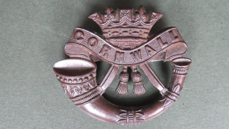 British Army The Duke of Cornwall's Light Infantry Officers Service Dress Cap Badge