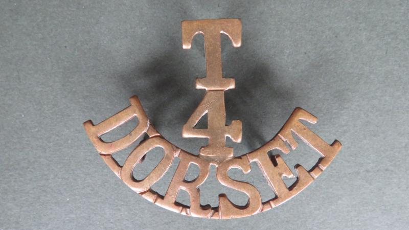 British Army WW1 4th Territorial Battalion, The Dorset Regiment Shoulder Title