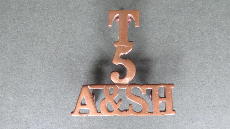 British Army 5th Territorial Battalion, The Argyll and Sutherland Highlanders (Princes Louise's) Shoulder Title