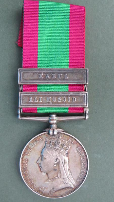 British Army Afghanistan Medal 1881 with Ali Musjib & Kadul Bars