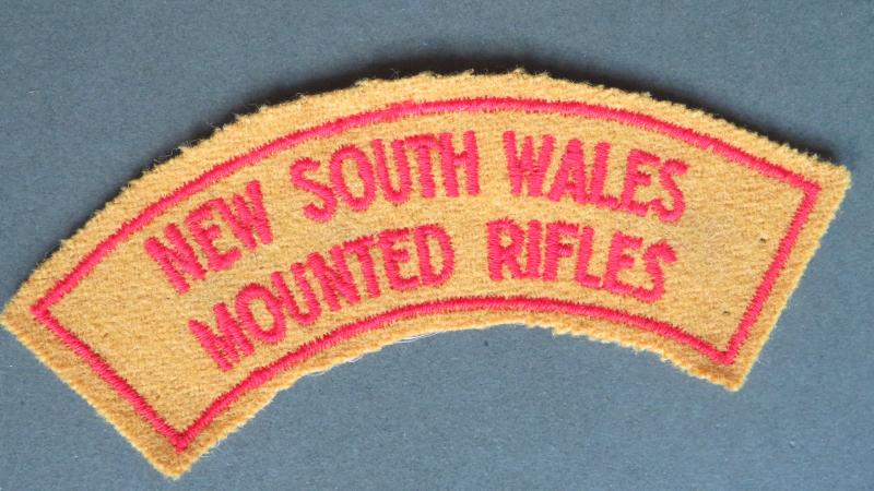 Australia Army Pre 1962 New South Wales Mounted Rifles Shoulder Title