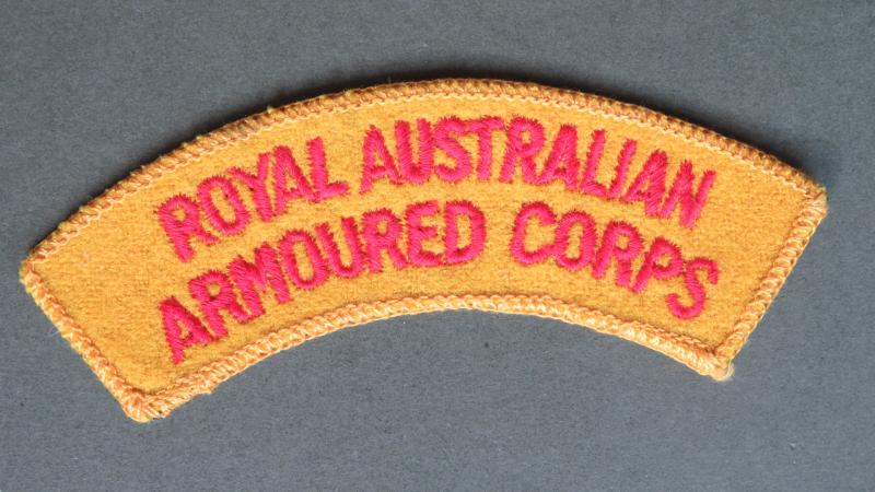 Australia Army Post 1962-1980's Royal Australian Armoured Corps Shoulder Title