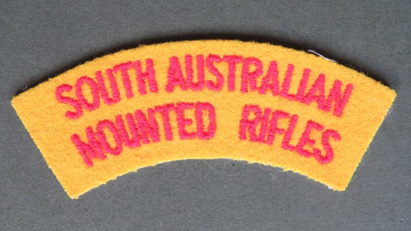 Australia Army Post 1962-1980's South Australian Mounted Rifles Shoulder Title