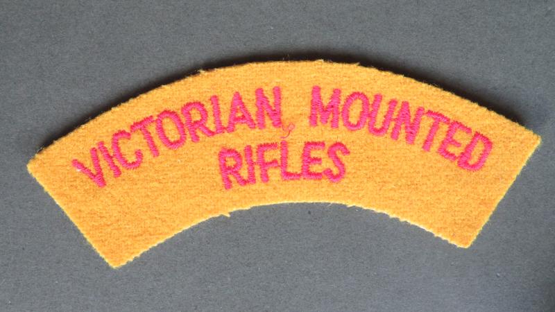 Australia Army Post 1962-1980's Victorian Mounted Rifles Shoulder Title