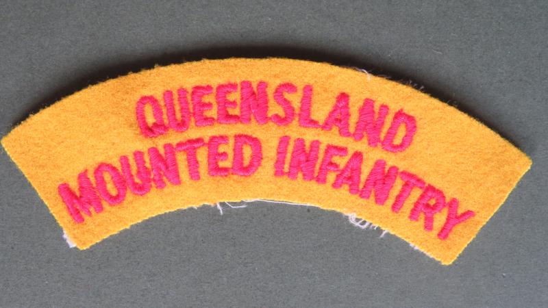 Australia Army Post 1962-1980's Queensland Mounted Infantry Shoulder Title