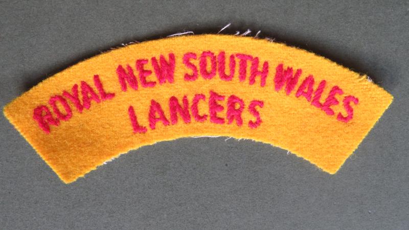 Australia Army Post 1962-1980's Royal New South Wales Lancers Shoulder Title
