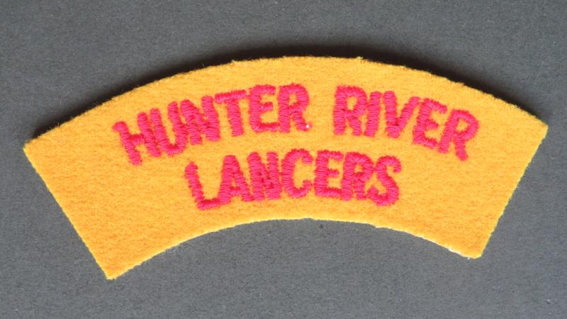 Australia Army Post 1962-1980's Hunter River Lancers Shoulder Title