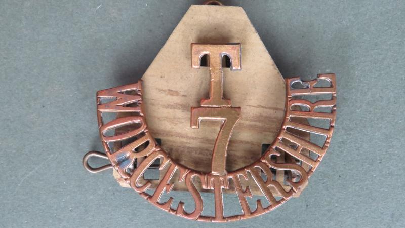 British Army 7th Territorial Battalion, The Worcestershire Regiment Shoulder Title