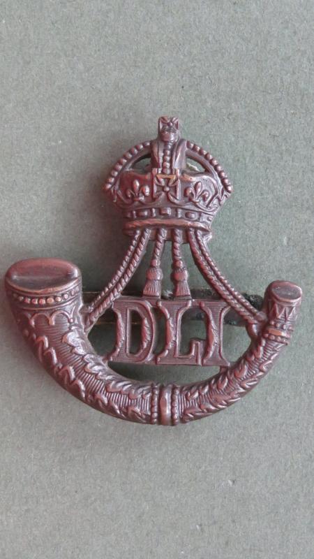British Army Pre 1953 Durham Light Infantry Officers Service Dress Cap Badge