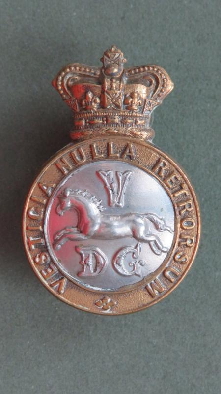 British Army Victorian Period The 5th (Princess Charlotte of Wales's) Dragoon Guards Cap Badge