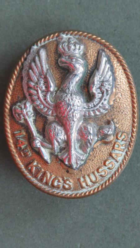 British Army Victorian / Edwardian Period The 14th (King's) Hussars Cap Badge