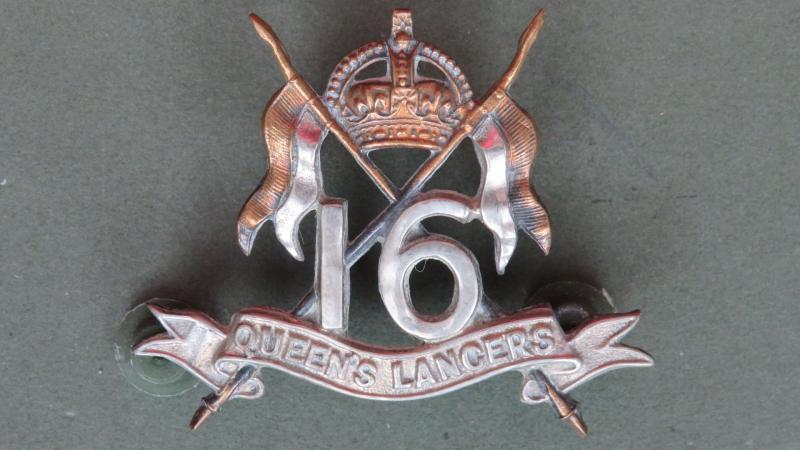British Army Edwardian Period The 16th (The Queen's) Lancers Cap Badge