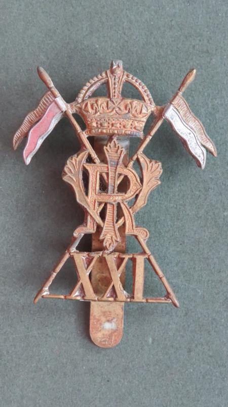 British Army 21st Lancers (Empress of India's) Cap Badge