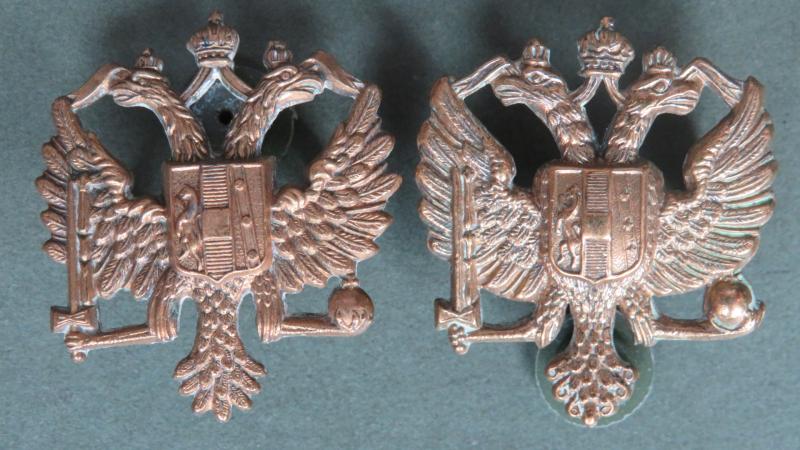 British Army 1st King's Dragoon Guards Collar Badges