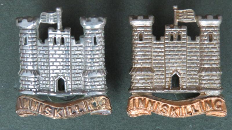 British Army The 5th Inniskilling Dragoon Guards Collar Badges