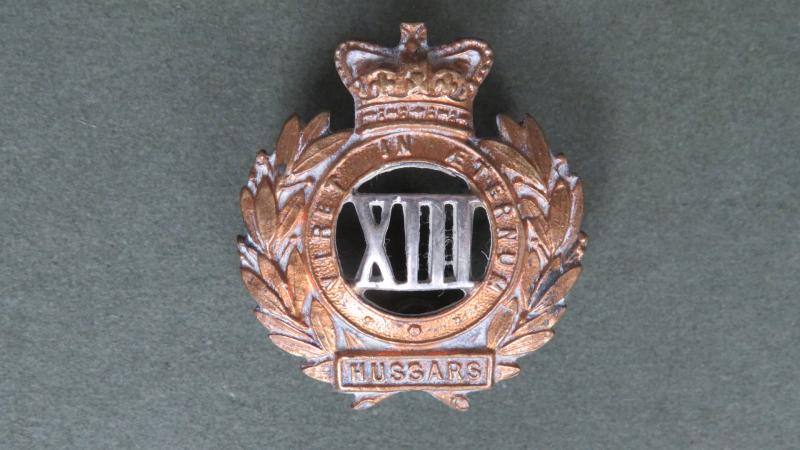 British Army The 13th Hussars Pre 1901 Collar Badge