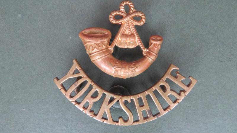 British Army The King's Own Yorkshire Light Infantry Shoulder Title