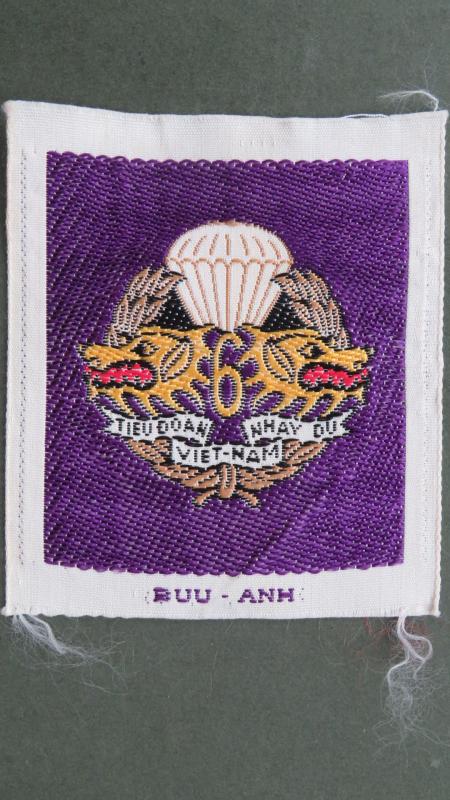 Republic of Vietnam 1960's/1970's 61st Infantry Company, 6th Airborne Battalion Shoulder Patch