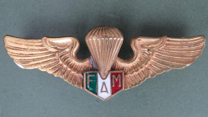 Mexico Air Force 1960's Period Officers Parachute Wings