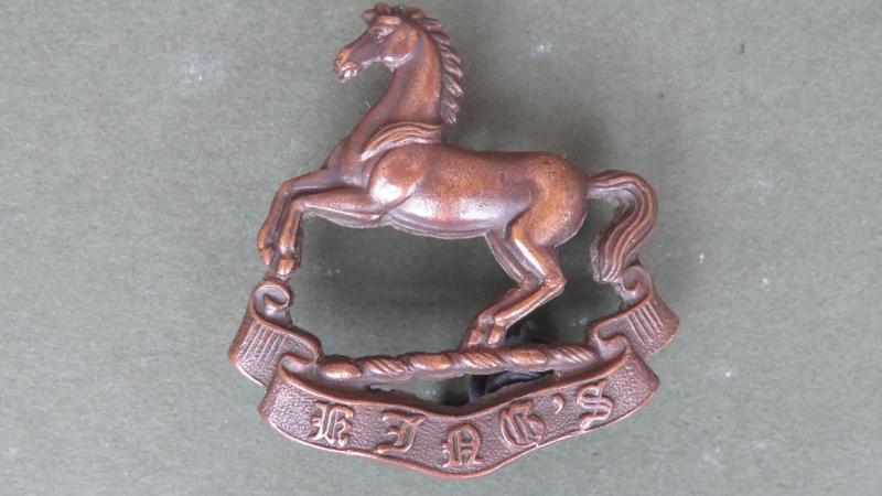 British Army The King's (Liverpool) Regiment Officers Service Dress Collar Badge