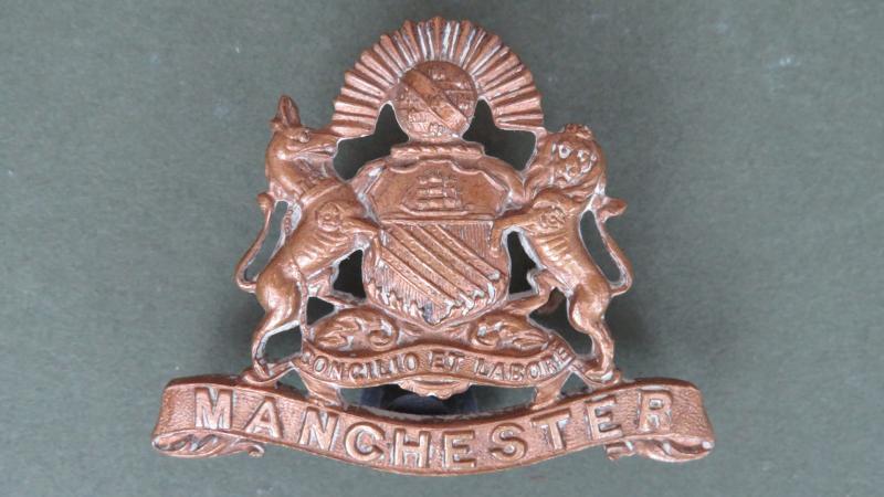 British Army The Manchester Regiment Officers Service Dress Collar Badge