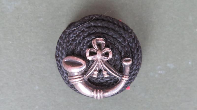British Army Light Infantry Officers Cord Boss Badge