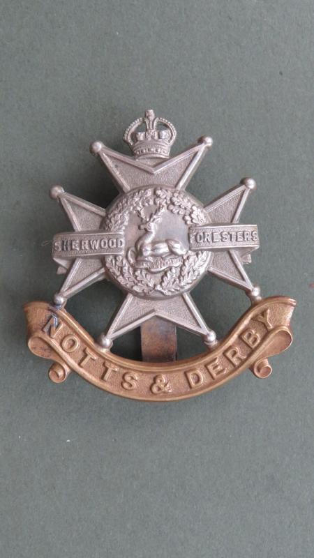British Army Pre 1953 The Sherwood Foresters (Nottinghamshire & Derbyshire Regiment) Cap Badge